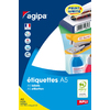 agipa Etiquette universelle, 11 x 30 mm, blanc