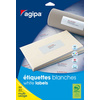 agipa Etiquette universelle, 50 x 20 mm, blanc