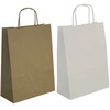 APLI Sac en papier, kraft, moyen, blanc - 40011