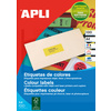 APLI Etiquette d'adresse, 70 x 31 mm, coins droits, bleu