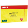 APLI Notes adhésives 'FUNNY Notes!', 125 x 75 mm, jaune fluo