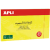 APLI Notes adhésives 'FUNNY Notes!', 125 x 75 mm, jaune fluo