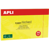 APLI Notes adhésives 'FUNNY Notes!', 125 x 75 mm, jaune fluo