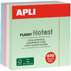 APLI Cube de notes adhésives 'FUNNY Notes!', 75 x 75 mm