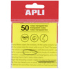 APLI Notes adhésives, 75 x 75 mm, incolore transparent