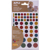 APLI kids Gommettes 'Rond', kraft nature, en sachet