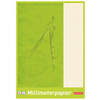 herlitz Bloc de papier millimétré A3, 80 g/m2, 20 feuilles