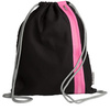 PAGNA Sac de sport à cordelette 'Go', noir / rose foncé