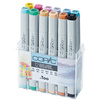 COPIC Marqueur classic, kit de 12 couleurs pastel