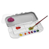 deflecto Palette avec couvercle, gris / blanc