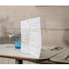 deflecto Porte-brochures & menu, A4 portrait, transparent