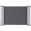 FRANKEN Plaque de porte clip, 180 x 60 mm - 1/2 A6, argent