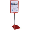 FRANKEN Porte-infos / support prix, DIN A3, rouge