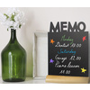 Securit Ardoise de table SILHOUETTE 'Memo'