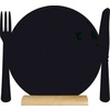 Securit Ardoise de table SILHOUETTE 'Assiette'