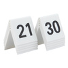 Securit Set de numéros de table 41 - 50 , blanc, acrylique