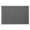 Bi-Office Tableau en textile, isolant phonique, gris