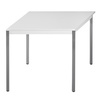 SODEMATUB Table de réunion 120DRGG, demi-ronde, gris / gris