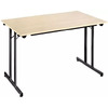 SODEMATUB Table universelle 128REN, 1200 x 800, érable/noir