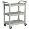 Rubbermaid Chariot utilitaire, 3 étages, platine