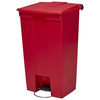 Rubbermaid Collecteur à pédale Legacy Step-On, 87 L, rouge