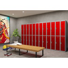 phoenix Vestiaire PL1230, serrure électronique, gris/rouge