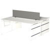 kerkmann Table annexe avec piètement panneau Form 4, blanc