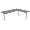 kerkmann Table de bureau assis-debout Move 3, blanc