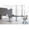 kerkmann Table de bureau assis-debout Move 3 Premium, blanc