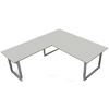 kerkmann Table de conférence Form 5, (L)2.000 mm, gris clair