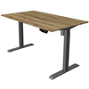 kerkmann Table de bureau assis-debout Move 1, gris clair