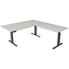 kerkmann Table de bureau assis-debout Move 3 elegant, blanc