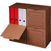 smartboxpro Conteneur d'archives, couvercle frontal, marron