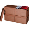 smartboxpro Boîte d'archives/transport, à couvercle, marron