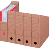 smartboxpro Collecteur vertical à archives, A4, marron