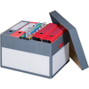 smartboxpro Boîte d'archives/transport S, à couvercle, gris