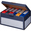 smartboxpro Boîte d'archives à couvercle, gris