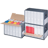 smartboxpro Conteneur d'archives, gris, couvercle perforé