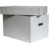 SMARTBOXPRO Boîte de rangement, petit, set de 3, blanc/gris