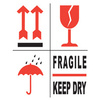 rillprint Etiquette d'avertissement 'FRAGILE/KEEP DRY'