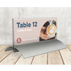 EUROPEL Porte-nom de table, 52 x 100 mm, socle aluminium