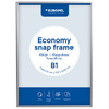 EUROPEL Cadre porte-affiche economy, A0, 25 mm, argent