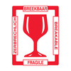 rillprint Etiquette d'avertissement 'BREAKABLE'