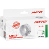 METO Etiquette pour étiqueteuse de prix, 32 x 19 mm, blanc