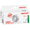 METO Etiquette pour étiqueteuse de prix, 32 x 19 mm, blanc