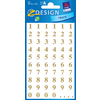 AVERY Zweckform Sticker, chiffres, or