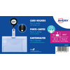 AVERY Porte-carte avec clip, 54 x 85 mm, transparent