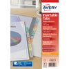 AVERY Intercalaires à onglets, 6 touches, PP, transparent - 55151