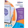 AVERY Intercalaires à onglets, 12 touches, PP, transparent - 55152