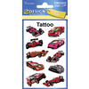 ZDesign KIDS Tatouages 'voitures de course', noir/rouge